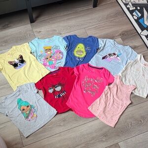 Graphic tee shirt lot. L.O.L. Surprise! Flip sequins and more!